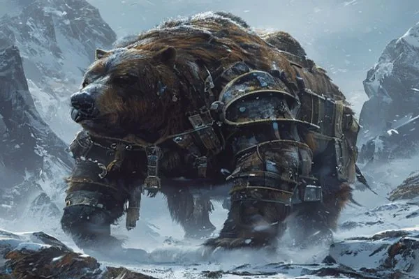 Kweiden Warbear — AI-generated impression, not an in-game screenshot